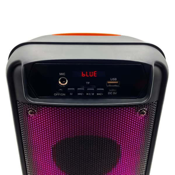 Głośnik FLAMEBOX UP MT3177 Bluetooth 5.0/FM/MP3/MicroSD/USB/RGB/RMS 14W/PMPO 600W