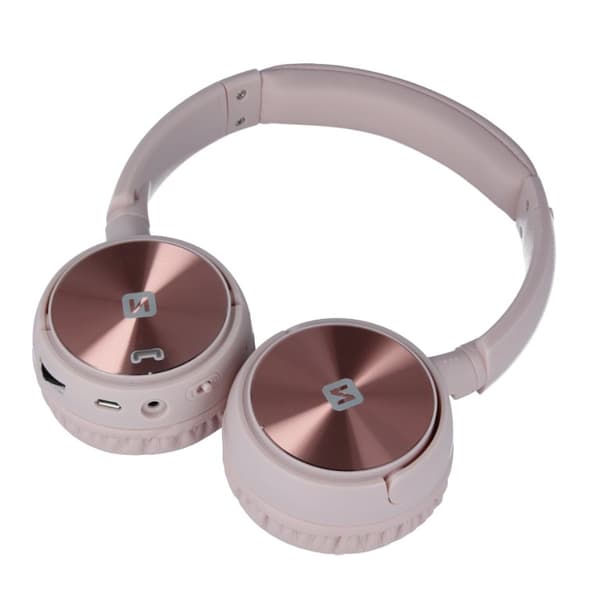 Swissten Bluetooth Stereo Sluchátka Trix Růžové