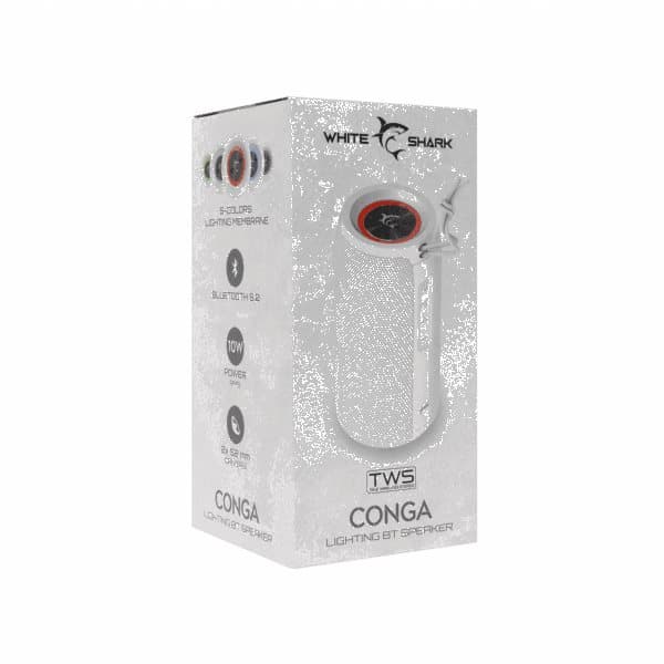 White Shark GBT-808 Conga White Valkoinen