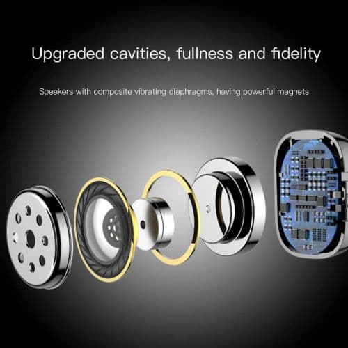Baseus Earphone Bluetooth Encok W02 TWS Truly Wireless headset Black (NGW02-01)