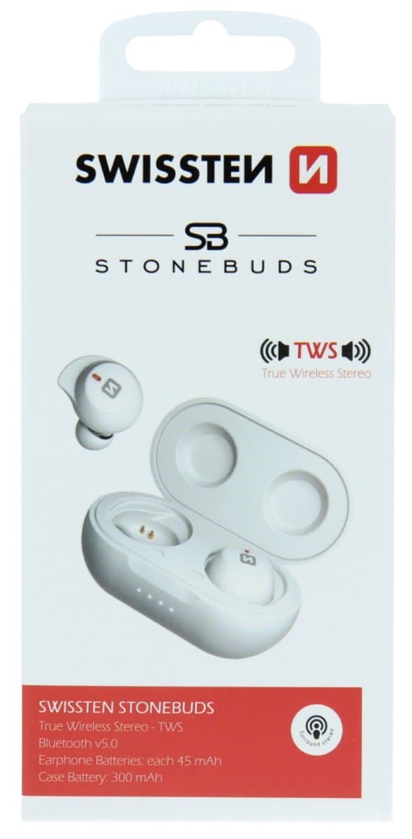 Swissten TWS Stone Buds Bluetooth Stereo Earbuds with Microphone