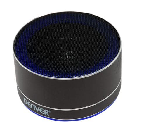 Denver BTS-32BLACK wireless Bluetooth speaker with rechargeable battery black Sort