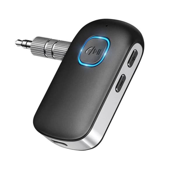 Bluetooth bilstereomottagare Hands-Free Kit Knappar Kontroll LinQ Svart
