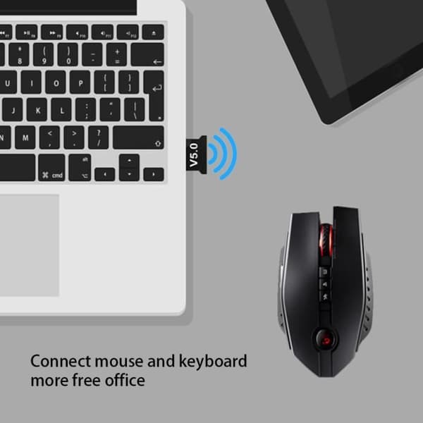 USB Bluetooth 5.1 Adapter Trådlös Dongle Stereo Audio Receiver för TV PC