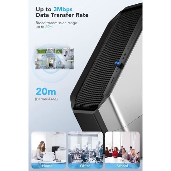 Hommie Mini Usb Bluetooth 5.0 USB-dongel för mus/tangentbord/skrivare, adapter kompatibel med Windows 10/8.1/8/7 (32/64 bitar)