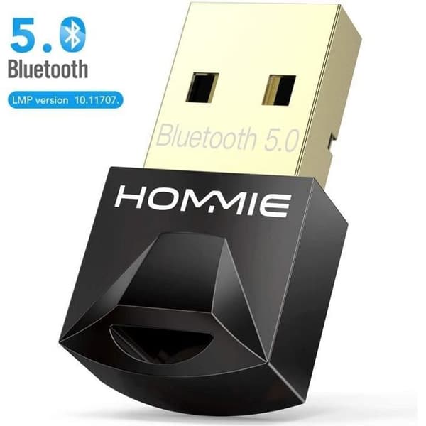 Hommie Mini Usb Bluetooth 5.0 USB-dongel för mus/tangentbord/skrivare, adapter kompatibel med Windows 10/8.1/8/7 (32/64 bitar)