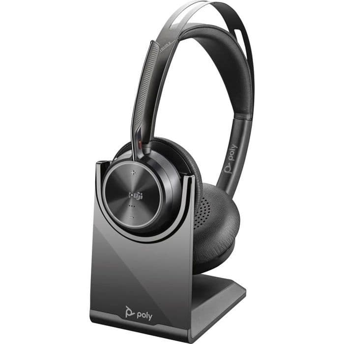 HP Poly VFOCUS2M Headset med laddningsställ CDON