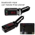 Miniatyrbild 1 av 4: Trådlös LCD Bluetooth Car Kit FM-sändare MP3 A2DP Stereo Musikspelare Handsfree USB-laddare för ISO Android