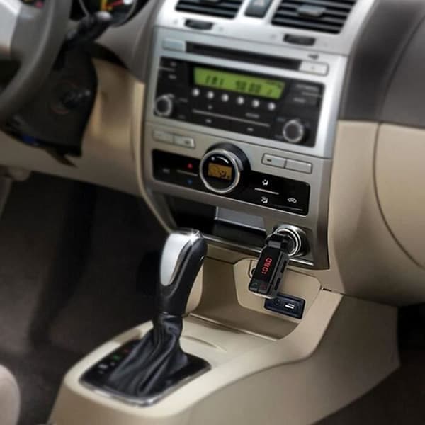 Bluetooth-sändare - SHOP-STORY - Handsfree-kit - FM - Dubbel USB - Svart