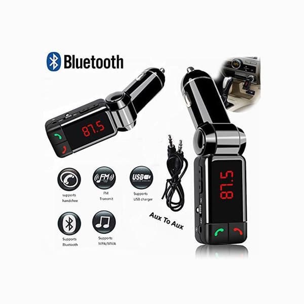 Bluetooth-sändare - SHOP-STORY - Handsfree-kit - FM - Dubbel USB - Svart