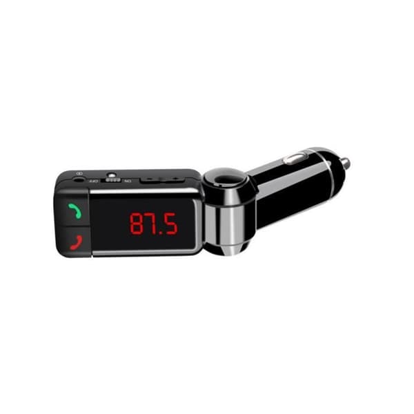Bil MP3 Audio Bluetooth-spelare Bilsats FM-sändare Trådlös FM-modulator Handsfree LCD-skärm USB-laddare för i