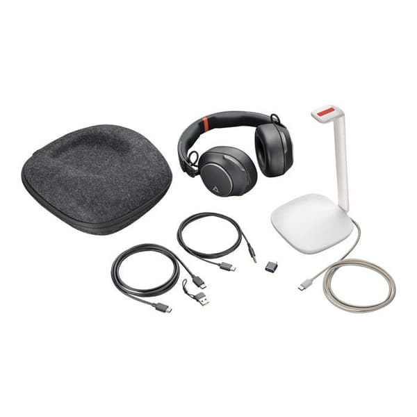 Headset - Bluetooth - trådlöst - USB-C via Bluetooth-adapter - HP Inc. - Poly Voyager Surround 85 - Voyager Surround 80