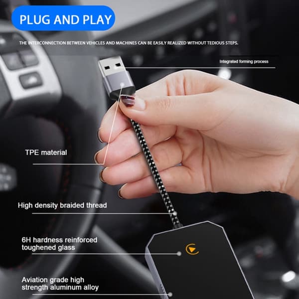 INF 2-i-1 trådlös CarPlay och Android Auto adapter