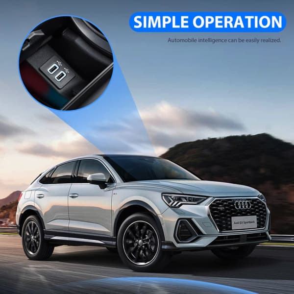 INF 2-i-1 trådlös CarPlay och Android Auto adapter