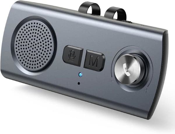 Handsfree bilsats Bluetooth 5.3, GPS-högtalare Mikrofon Musikassistent Siri&amp;Google Auto Reconnect, 800mAh TF-kortplats
