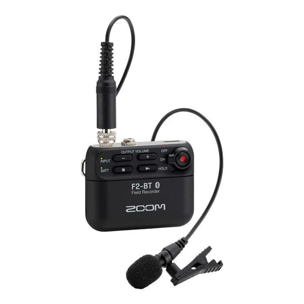 Portabel Inspelare - Zoom - F2-BT - 32-Bit - Bluetooth - Inkluderad Lavaliermikrofon