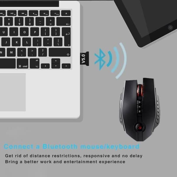USB-minne Bluetooth-adapter V5.0-2.1 + EDR Key Trådlös dongel för bärbar dator