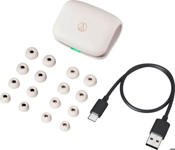 Audio-Technica ATH-TWX7 Vit - Hörlurar och öronsnäckor