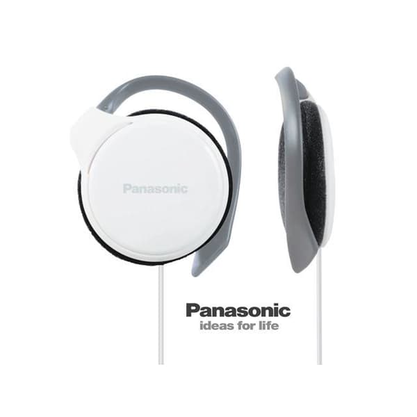 Panasonic RPHS46EW Clip-on hörlurar Vita, lätta, bekväma, klart ljud, ergonomiska