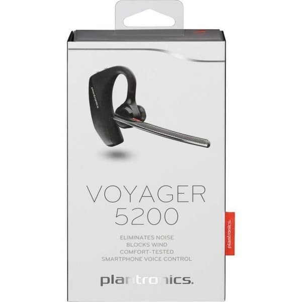 Plantronics Voyager 5200 Mobiltelefon Headset On-Ear Bluetooth Mono Svart brusreducering