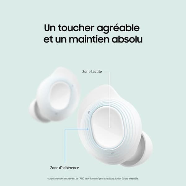 Samsung Galaxy Buds FE True trådlösa hörlurar med aktiv brusreducerande grafit