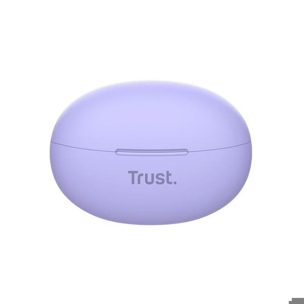 Trust Yavi Wireless In Ear Bluetooth-hörlurar med 2 ENC-brusreducerande mikrofoner, 23H speltid, Buds Android iPhone - Lila