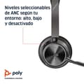 Miniatyrbild 3 av 4: Mikrohörlurar - HP Inc. - Poly Voyager Focus 2-M - Bluetooth 5.0 - Bullerdämpare - USB-C