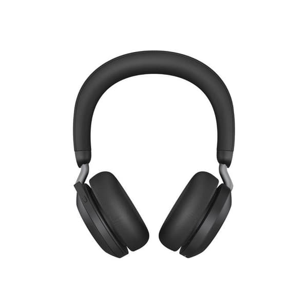 Jabra Evolve2 75 Headset - Trådlöst och trådbundet Bluetooth - Aktiv brusreducering - USB-C - Svart