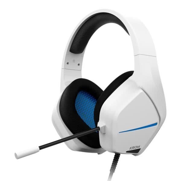 Märke Krom Modell NXKROMKOPAMOVEWH Handset - Mjuka och andningsbara hörselkåpor i tyg - Diameter: 50 mm - Svarsfrekvens: