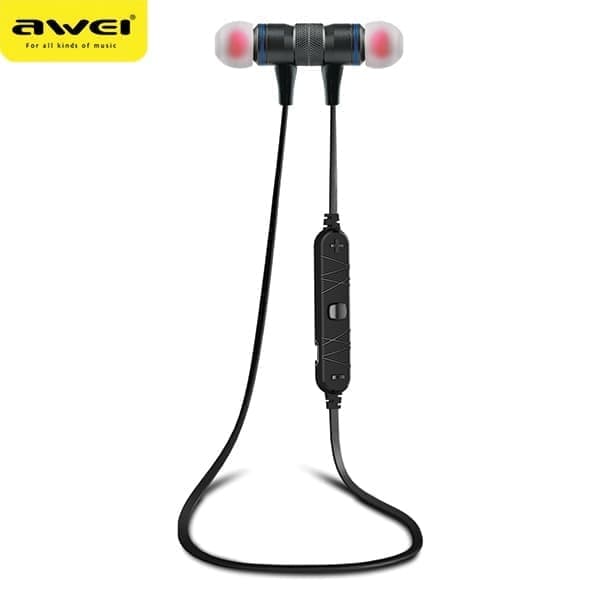 AWEI Bluetooth urheilukuulokkeet A920BL musta/musta magneettinen