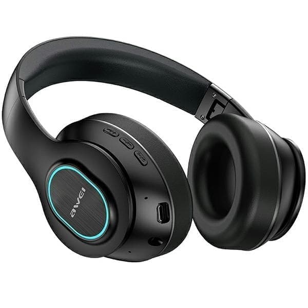 AWEI A100BL Bluetooth on-ear kuulokkeet musta/musta
