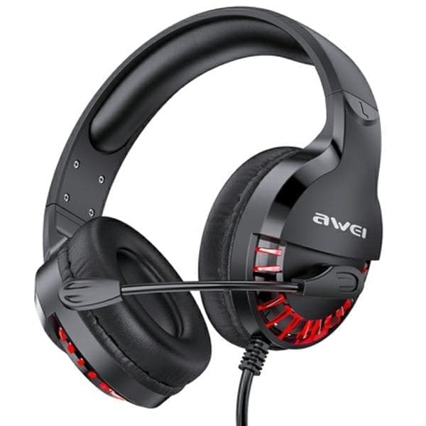 AWEI ES-770i on-ear pelikuulokkeet mikrofonilla musta/musta
