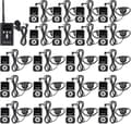 Miniatyrbild 1 av 6: Retekess T130S Bluetooth-hörlurar, guidningssystem, bärbart simultantolkning-system, för turism, fabrik, högskola