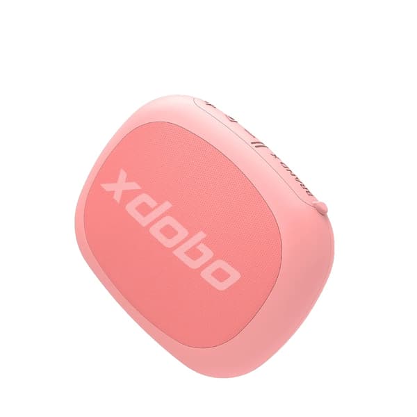 Bærbar Bluetooth-højttaler, vandtæt design, op til 8 timers spilletid,Højttaler, Lyserød
