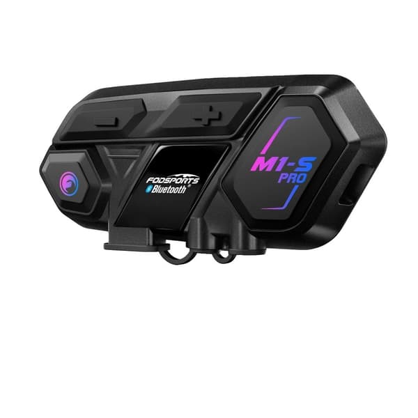 Motorcykelhjälm Bluetooth Intercom, 2000M Räckvidd, Stöd för 8 Ryttare, Bullerreducering