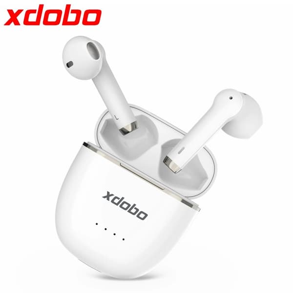 XDOBO Langattomat Kuulokkeet, Bluetooth 5.2, 3.5 Tunnin Soittoaika,Valkoinen