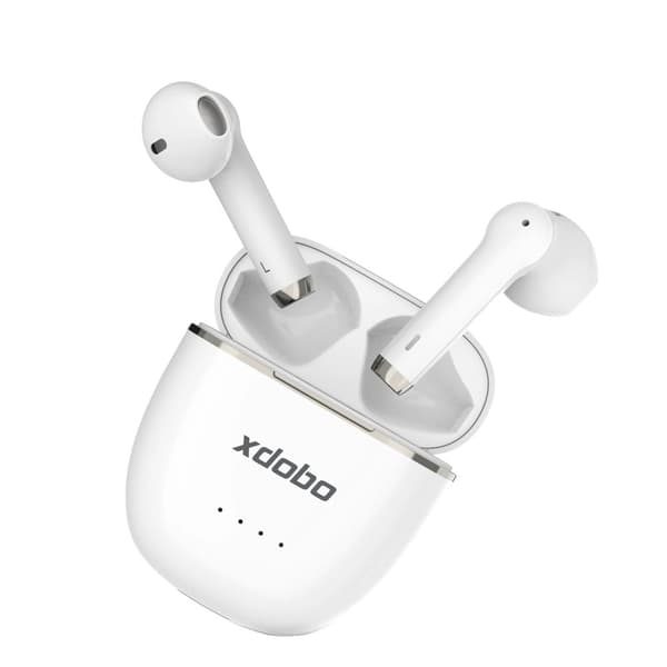 XDOBO Langattomat Kuulokkeet, Bluetooth 5.2, 3.5 Tunnin Soittoaika,Valkoinen