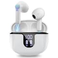 Miniatyrbild 2 av 4: SHOP-STORY - SONOFLEX_B: Trådlösa Bluetooth-hörlurar med pekskärm med laddningsfodral och digital multifunktionsskärm - Vit