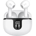 Miniatyrbild 1 av 4: SHOP-STORY - SONOFLEX_B: Trådlösa Bluetooth-hörlurar med pekskärm med laddningsfodral och digital multifunktionsskärm - Vit