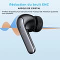 Miniatyrbild 2 av 3: SHOP-STORY - SONOFLEX_N: Trådlösa Bluetooth-hörlurar med pekskärm med laddningsfodral och digital multifunktionsskärm - Svart