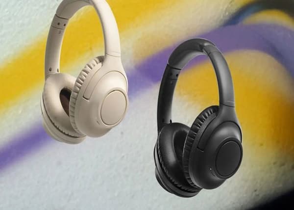 Bluetooth-hörlurar - AUDIO TECHNICA - Beige - Batteritid 90 timmar - Trådlös - Inbyggd mikrofon