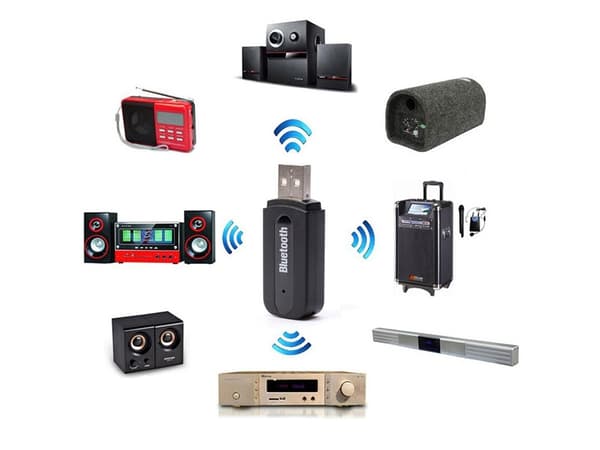 USB–AUX-sovitin – Bluetooth