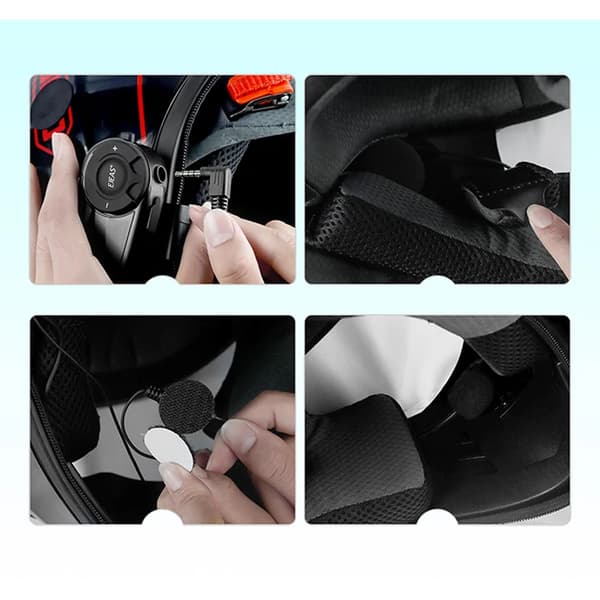 EJEAS Q2 intercom for motorsykkel med Bluetooth 5.1 og støydemping