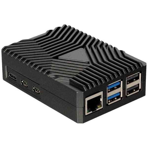 Joy-it Embedded DIN-RAIL - VESA Pi5 Kit Raspberry Pi® 5 B 8 GB 4 x 2,4 GHz med fodral, med strömförsörjning, med Noobs