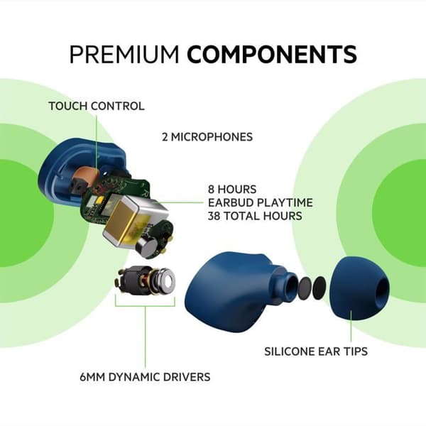 TELEFONI, Headset och hörlurar, Headset för telefoni, Belkin Soundf Play Truewireless Earbuds Bl-specifikationer Typologi