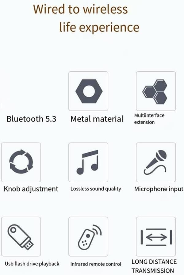 NÖRDIC Bluetooth 5.4 Audio Vastaanotin DAC Muunnin USB Muisti 3.5MM AUX RCA Coaxial