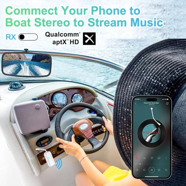 NÖRDIC Bluetooth 5.4-lähetin ja vastaanotin lentokoneelle ja televisiolle, jopa 2 laitetta, tukee aptX LL, aptX Adaptive, aptX HD