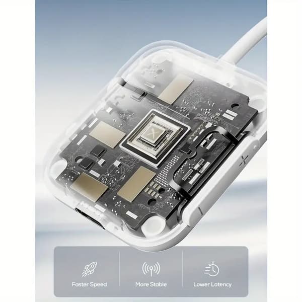 NÖRDIC Bluetooth 5.4-lähetin ja vastaanotin lentokoneelle ja televisiolle, jopa 2 laitetta, tukee aptX LL, aptX Adaptive, aptX HD
