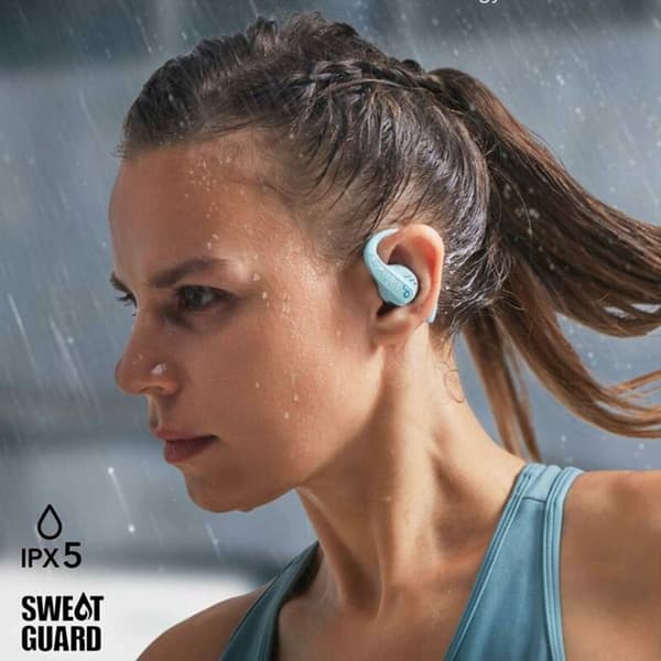 SoundCore AeroFit Pro Wireless Earbuds (A3871G61) för sport, Bluetooth, vattentät - Anker - Blå