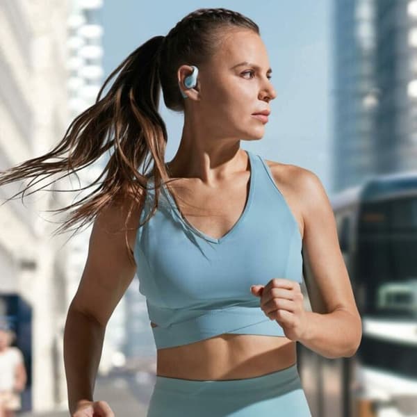 SoundCore AeroFit Pro Wireless Earbuds (A3871G61) för sport, Bluetooth, vattentät - Anker - Blå